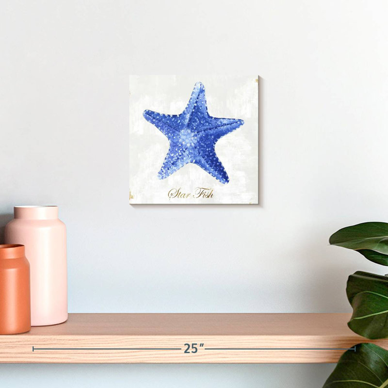 Brampt Blue Starfish, 10" H x 10" W