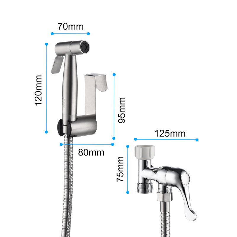 Siège de bidet allongé à la main, Argent