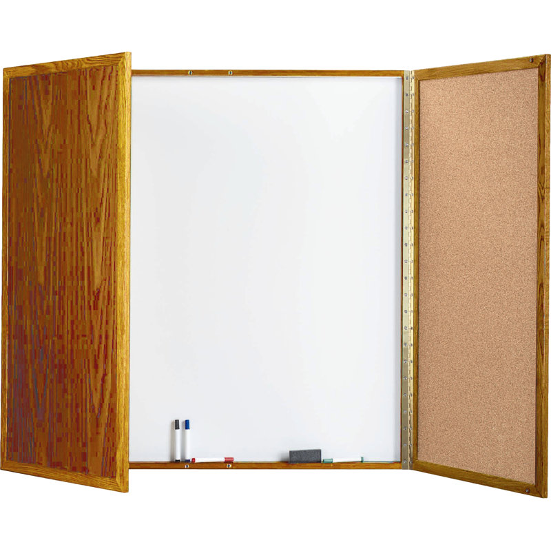 Tableau blanc fermé pour armoire, Chêne, H 4 pi x l 4 pi