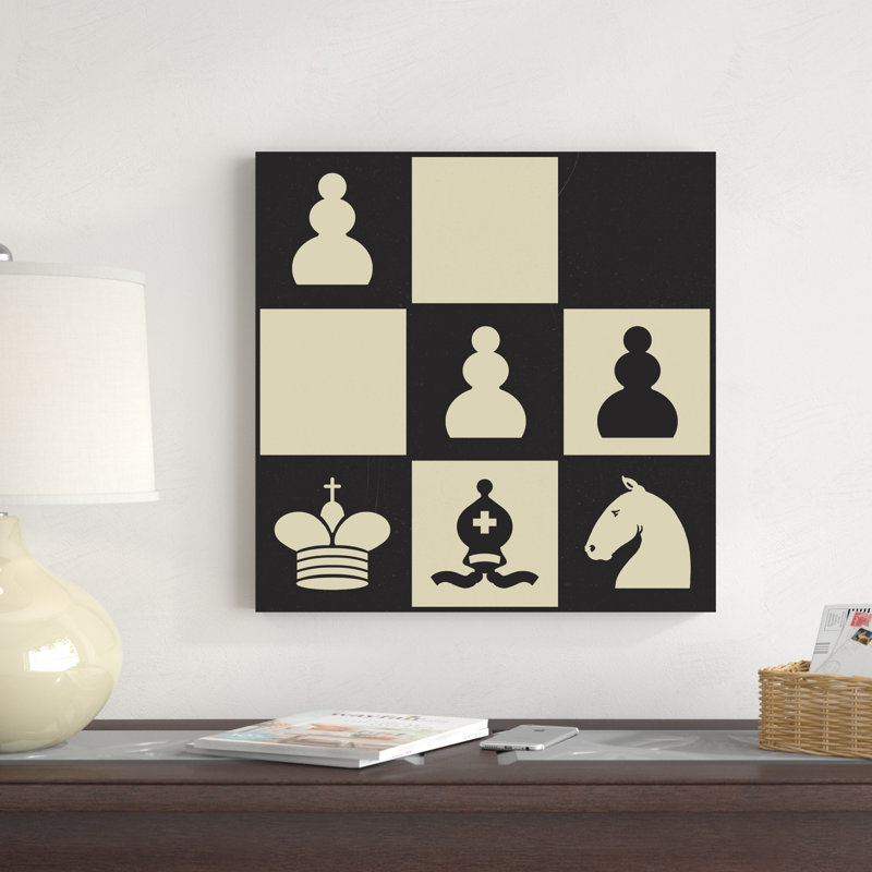 «Chess Puzzle III» par Jacob Green - impression sur toile tendue, H 20 po x l 20 po