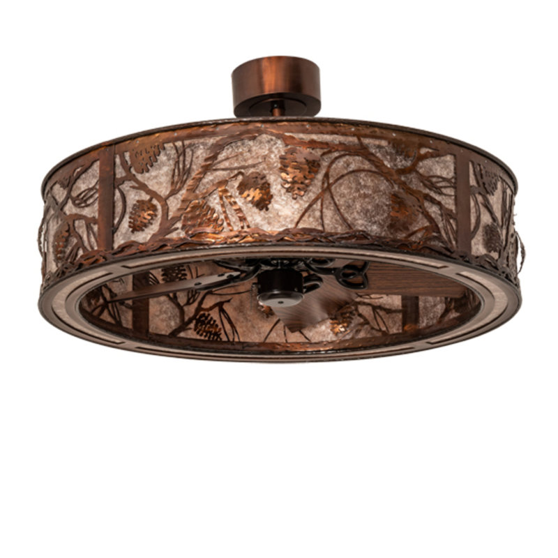 Whispering Pines LED Downrod Ceiling Fan