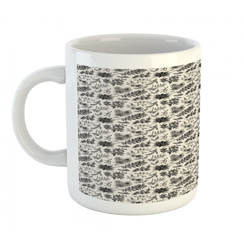 Grande tasse à feuillage