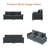 83.9-Inch Modular Sectional In Chenille Fabric-2027211941
