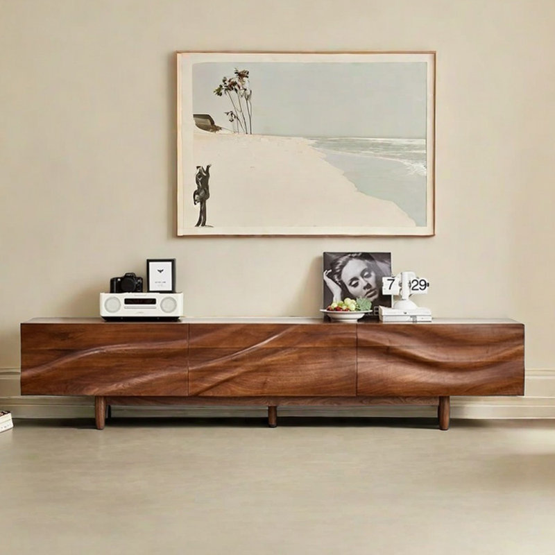 Minimalist design sense solid wood TV cabinet