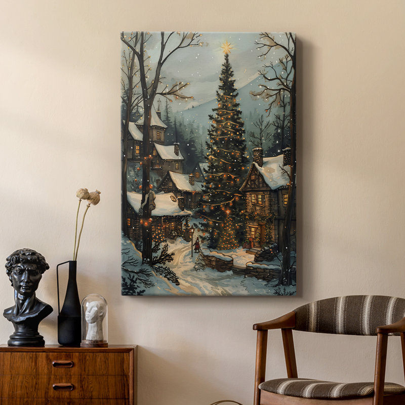 Art des Fêtes de Noël DCXV III - galerie Cavas sur mesure, H 18 po x l 12 po