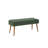 Nostalgic Hallway Furniture Set, 2 Pieces - Shoe Cabinet (37.4 x 43.7 x 14.2 in) & Bench (41.3 x 19.3 x 15.7 in) | 100% Melamine Coated Particle Board, Wooden Legs | Elegant Sonomo & Green Design, Perfect for Entryways