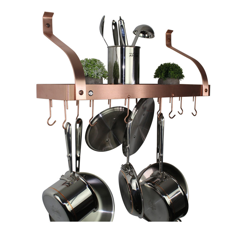 Handcrafted Gourmet Wall Mounted Pot Rack