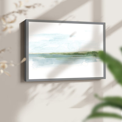 Green Ribbon Coast I -Framed Print - Restickable