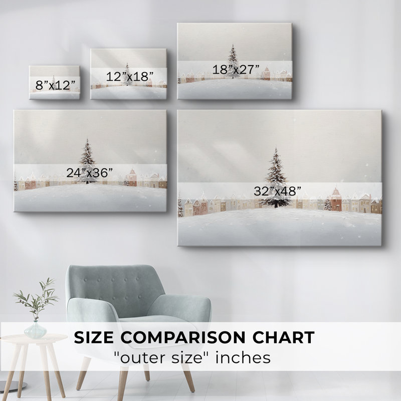 Toile tendue avec châssis Pearled Skies, H 18 po x l 12 po