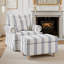 Ensemble de 2 chaises pivotantes à accoudoirs roulés avec repose-pieds Mercury-132883802