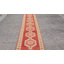 Tapis de couloir unique en laine noué à la main de style années 1960 de 2 pi 9 po x 11 pi 11 po en rouge / beige / gris