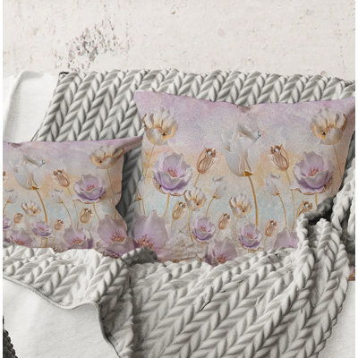 Floral Throw Pillow