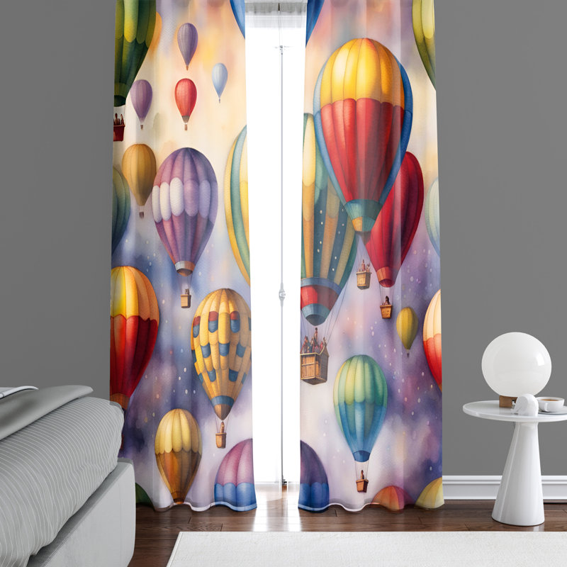Paire de rideaux semi-transparents Elderine, L 20 po x L 61 po