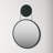 Pharrell Metal Round Wall Mirror