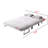 Metal Frame Velvet Chair Bed With Soft Upholstery And Adjustable Seat Height Gray In Base Foldable Function-50996050