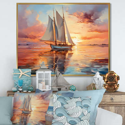 Sailboat Coastal Dreams I - Sailing Boat Wall Decor