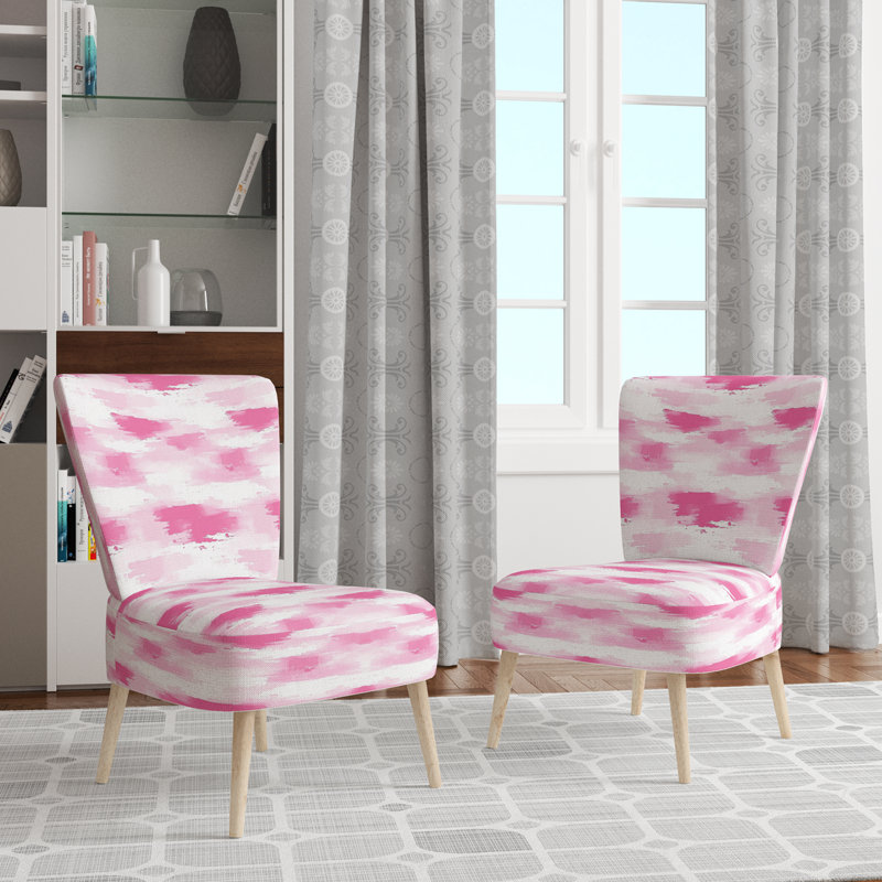 Chaise d'appoint Modern For Teens - Pink Horizon, Chaise d'appoint sans accoudoirs