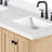 Cambridge 67'' Solid Wood Double Bathroom Vanity in Oak, with 1.5'' Pure White Quartz Top, Center, Rectangle Sink-132281593-107291334