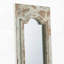 Miroir de plancher avec finition blanche vieillie