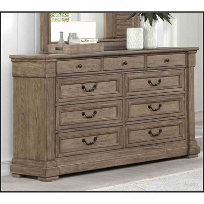 Commode à finition grise vieillie 1pc