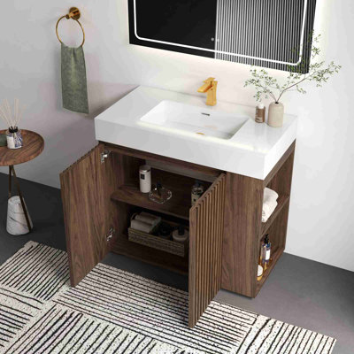 Meuble-lavabo autoportant