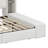 Multifunctional Upholstered Daybed with Shelves and USB Ports-646753401