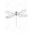 Delicate Dragonfly Print On Canvas