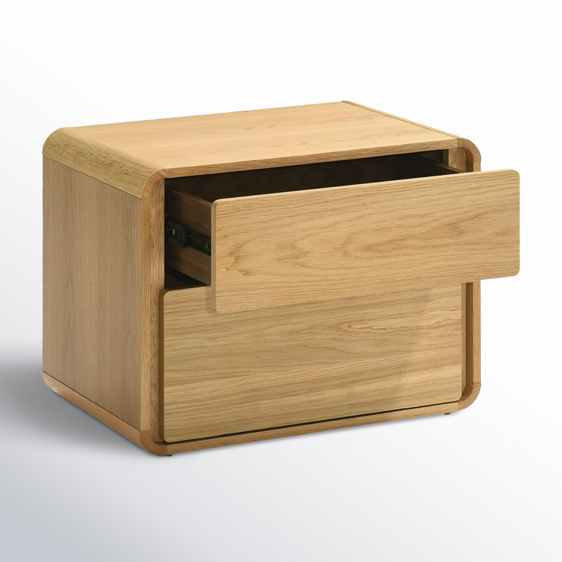 Berkeley 23.62 " W Solid Wood Nightstand, Oak