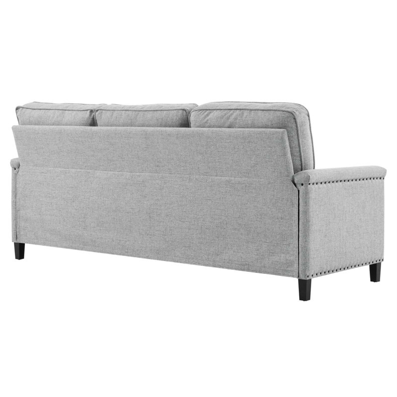 Canapé modulaire Ashton, Polyester gris clair
