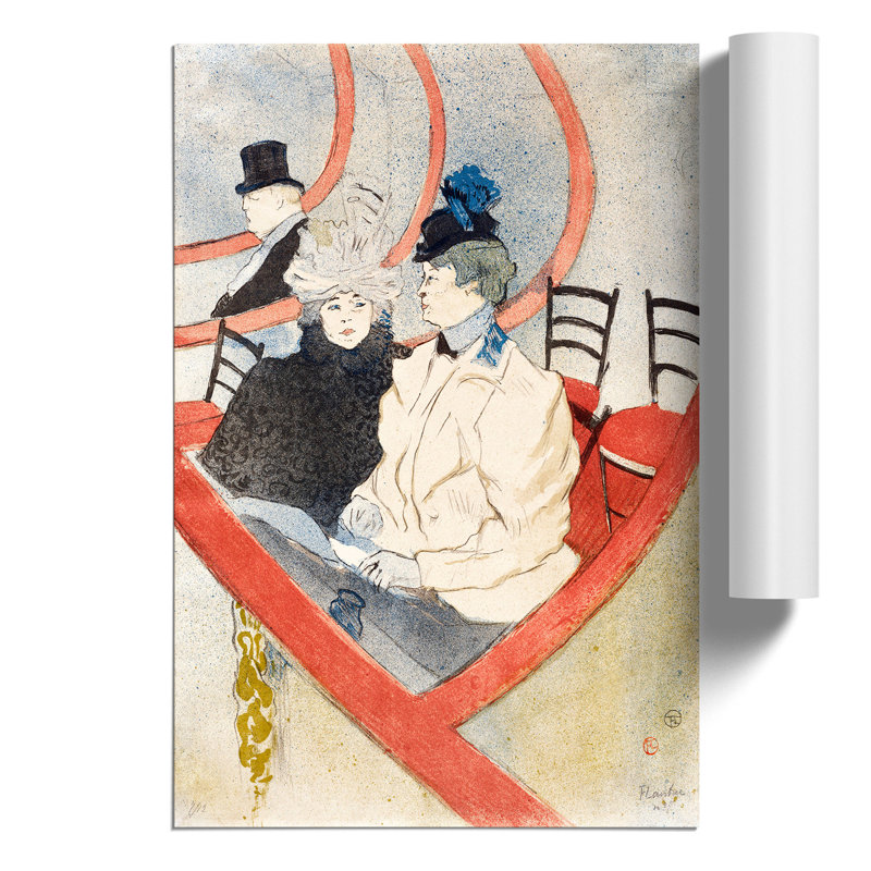 Box In The Grand Tier by Henri De Toulouse-Lautrec - No Frame Painting, 42cm H x 30cm W x 0.1cm D