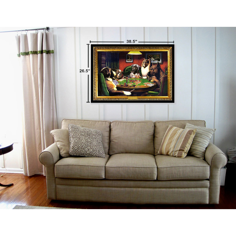 " Bold Bluff, Dogs Playing Poker " by Cassandra Gillens