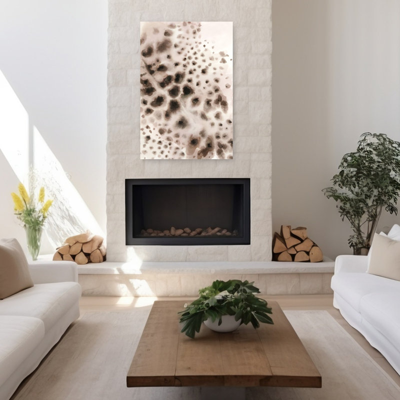 Jagged Elegance, art organique abstrait éthéré, H 48 po x l 32 po