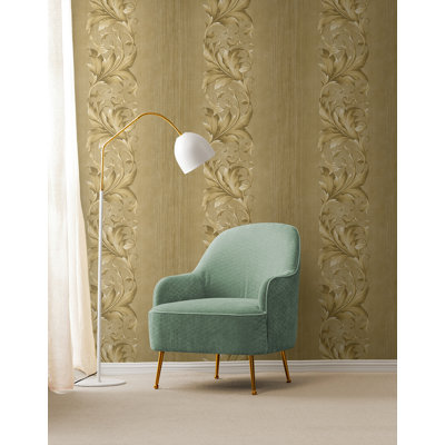 Papier peint rayé Seabrook Designs Brigid Acanthus