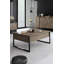 Ensemble de mobilier de salon moderne (3 pièces), noyer et noir, console (63,0 x 13,8 x 31,5 po), meuble télé (70,9 x 11,8 x 19,7 po), table basse (35,4 x 23,6 x 15,7 po) | 100% panneau de particules enduit de mélamine, pieds en métal, design élégant et fonctionnel-1983097116-1983097090