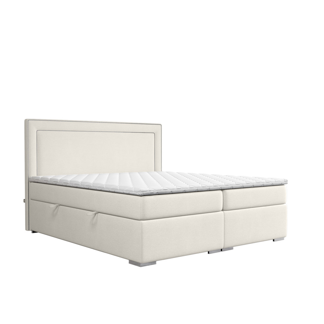 Boxspringbett Bellock mit Topper und Bettkasten