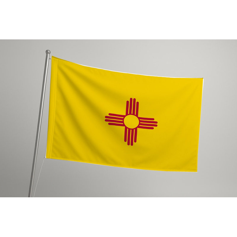 Drapeau de l'État du Nouveau-Mexique — Drapeau extérieur, H 36 po x l 60 po