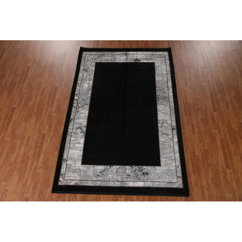 Tapis traditionnel turc noir 6 x 10
