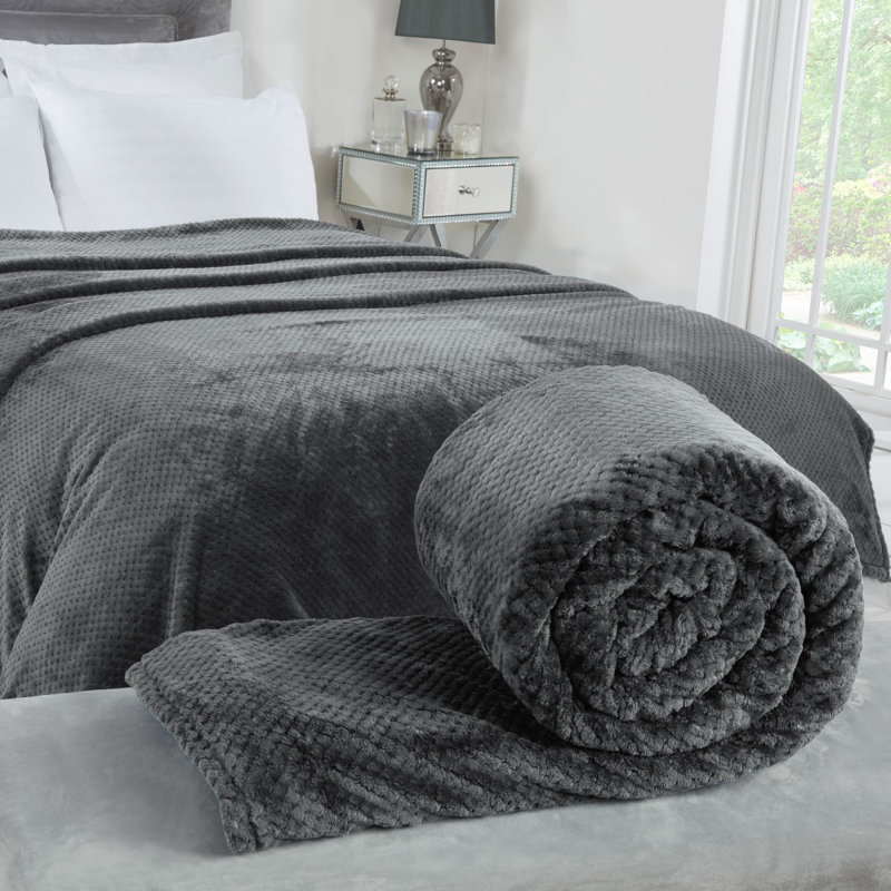 Nicolle Waffle Throw Blanket