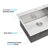33X22x10" Stainless Steel Drop-In Kitchen Sink Single Bowl - T304 Steel, Strong And To Rust & Stains, Easy Rinse Clean, R10 Corners Material, Stain Seal, Clean With Soap, Radius Design
