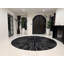 Tapis noir en cuir de vache Juwairia-1926618913