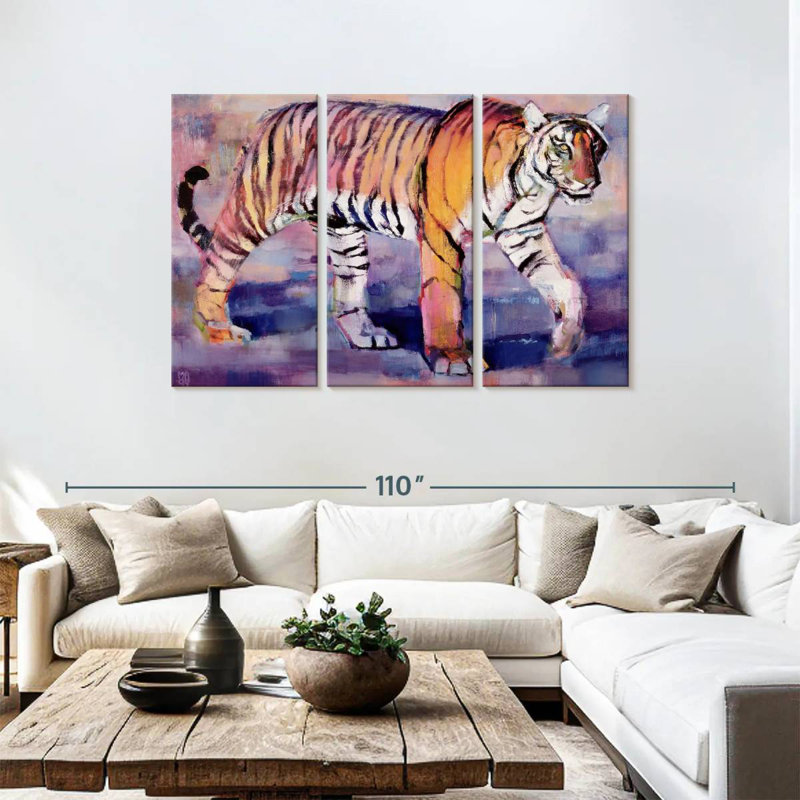 Brampt Tigress Khana India, 48" H x 74" W