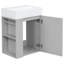 Meuble-lavabo mural élégant 20 po avec lavabo en céramique-105662400