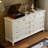 White Solid Wood Accent Cabinet-444202544