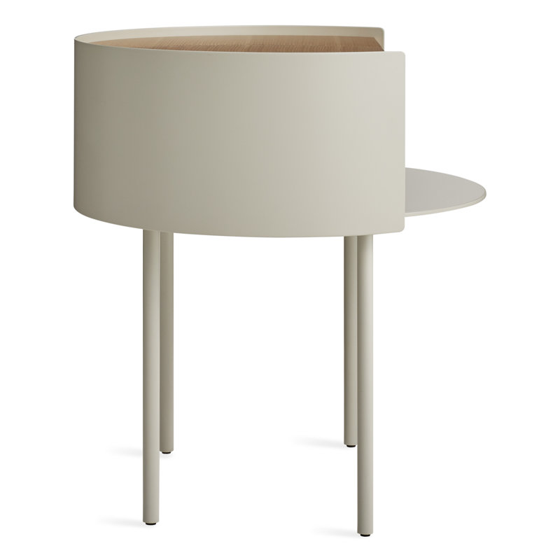 Li'l Something Solid Wood Single End Table, Putty