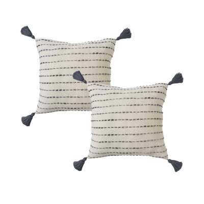 Ensemble de 2 coussins décoratifs faits à la main Dash Farmhouse