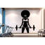 Gym Wall Decal Fitness Wall Art Custom Name Decor