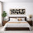 Mid Century Shape Abstract Contours, Black And White Beige Artwork, Retro Bedroom Home Decor, Extra Large Framed Canvas Print Wall Art-111568062-96074539