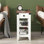 Ensemble de 2 tables de bout avec station de charge et rangement