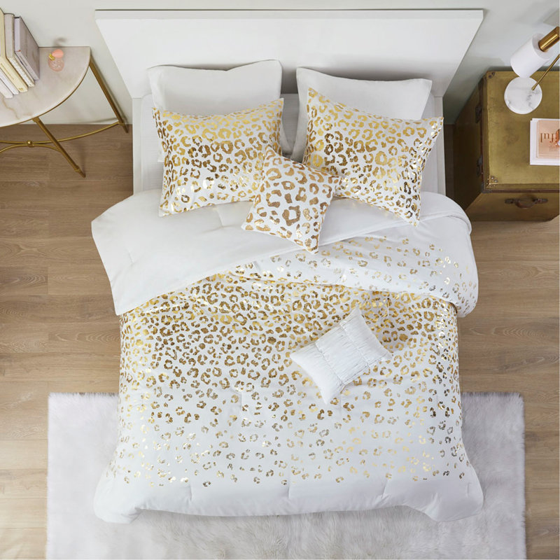 Ensemble d'édredon imprimé animalier Glam avec traitement antimicrobien et certification OEKO-TEX