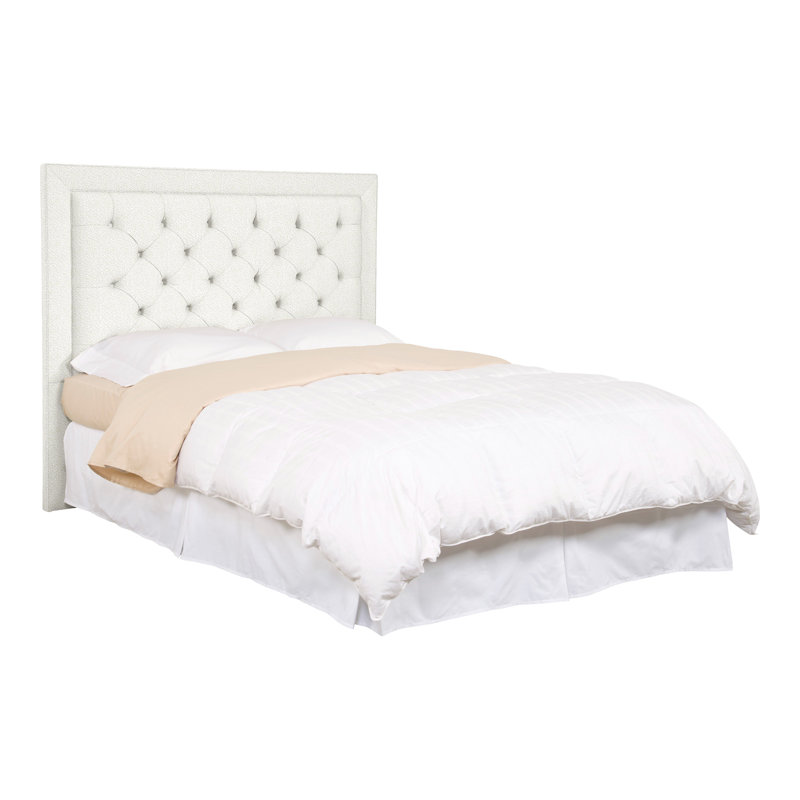 Hillary/Hank Queen Upholstered Panel Headboard, Kempsey Sheepskin